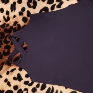 Lululemon criss cross tank with bra insert